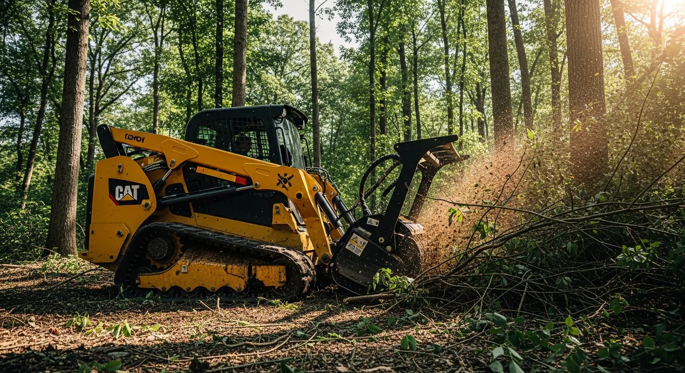 Skid steer forestry mulcher